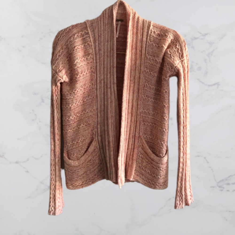 Free people Pink Cardigan